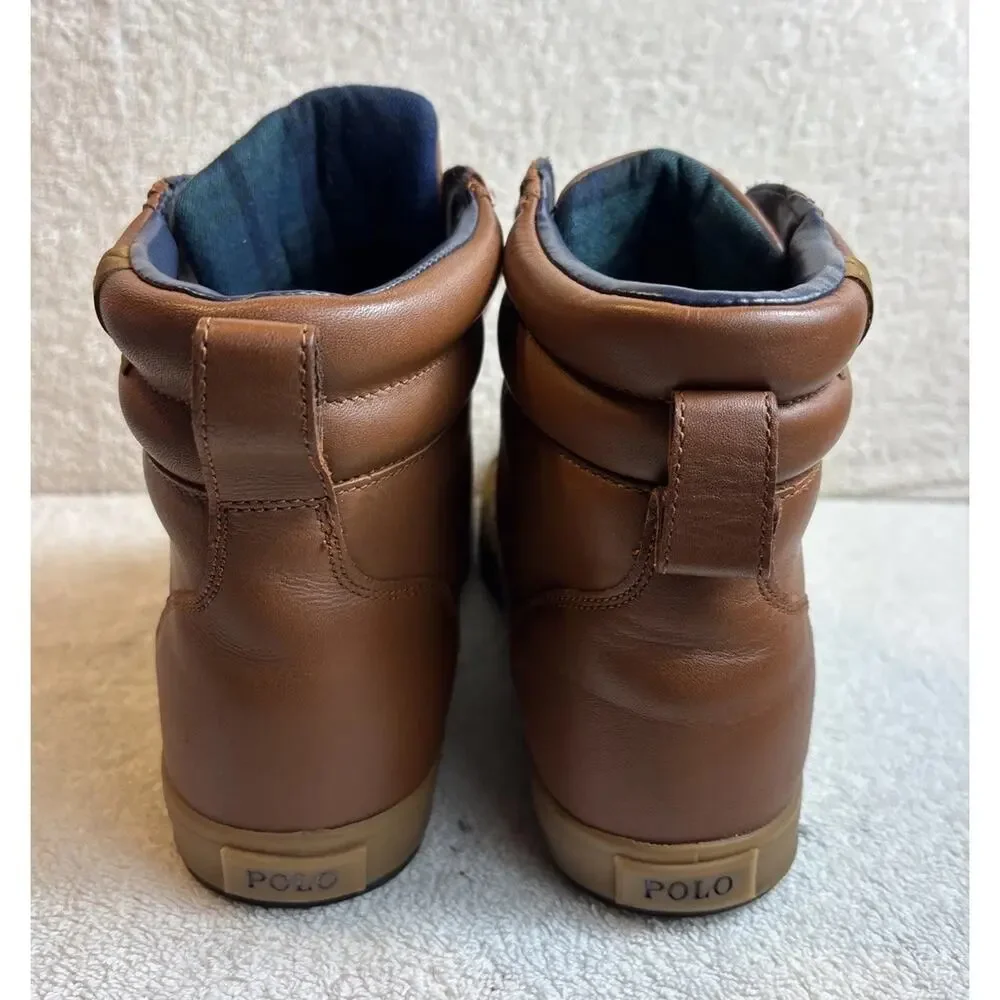 Mens Polo Reginald Lace Up Duck Toe Casual Fashion Boots 8.5